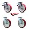 Service Caster 8 Inch Poly on Aluminum Swivel Caster Set with Roller Bearing 2 Total Lock Brake SCC-TTL30S820-PAR-2-S-2 - alternate 5